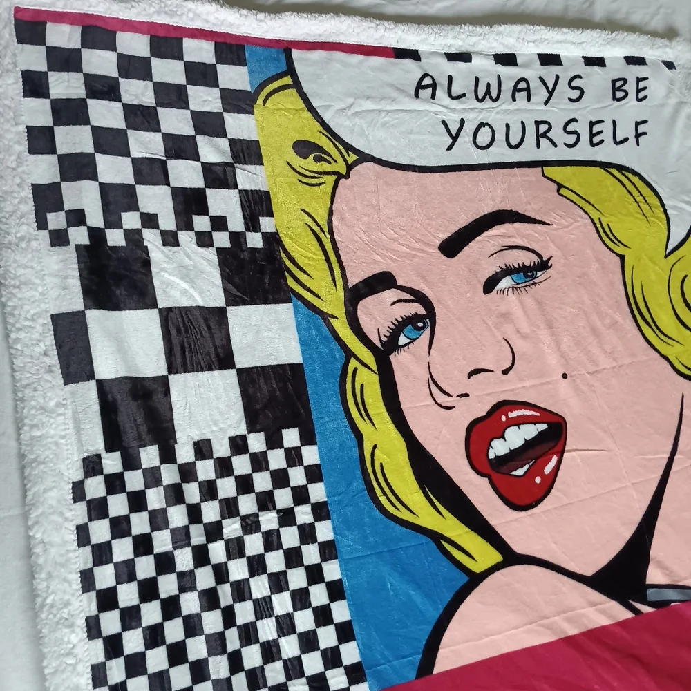 Marilyn Monroe Pop Art Soft And Comfy Big Throw Blanket Bedsure 100% Polyester